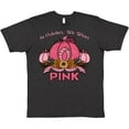 thumbnail image 3 of Inktastic In October We Wear Pink with Ribbon and Pink Pumpkins T-Shirt, 3 of 5