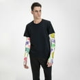 thumbnail image 2 of Lsque Colorful Pattern With Cute Chameleons Cooling Arm Sleeves for Men & Women -Compression Sleeves to Cover Arms for Working,Sun Sleeves for UV Protection,Breathable, Moisture-Wicking, 2 of 8
