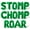 Green, variant on Letter Balloons - STOMP CHOMP ROAR 16" Inch Alphabet Letters Foil Mylar Balloon Birthday Party Banner (Purple)