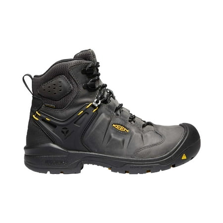 

Men s KEEN Utility Dover 6 Waterproof Boot Magnet/Black Leather 8.5 D