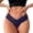 a01Navy, variant on Womens Lace Thongs T Back Low Waist Breathable Panties Seamless V-Shape Design Floral Lace Red L