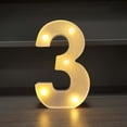 thumbnail image 3 of Illuminated LED Alphabet Letter Light Decorative Marquee Lamp for Birthday Party Wedding Children's Room Home Bar Wall Battery Operated, 3 of 6