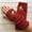 Red1, variant on Red Gloves Mittens for Women Men Winter New Ladies Fingerless Knitted Warm Half Finger Wool Gloves