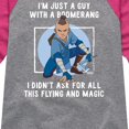 thumbnail image 3 of Avatar - The Last Airbender - Boomerang Guy - Youth Girls Raglan Graphic T-Shirt, 3 of 5