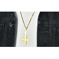 thumbnail image 2 of Inverted Cross Necklace, Stainless Steel Gold Cross of Saint Peter Pendant Necklace, 2 of 7