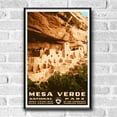 thumbnail image 2 of Mesa Verde Marine National Park Vintage Travel Poster / Postcard WPA Style Retro Colorado, 2 of 4