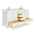 thumbnail image 5 of ARIEL Cambridge 73 Inch Double Rectangle Sink Vanity With White Quartz Countertop In White, 5 of 7