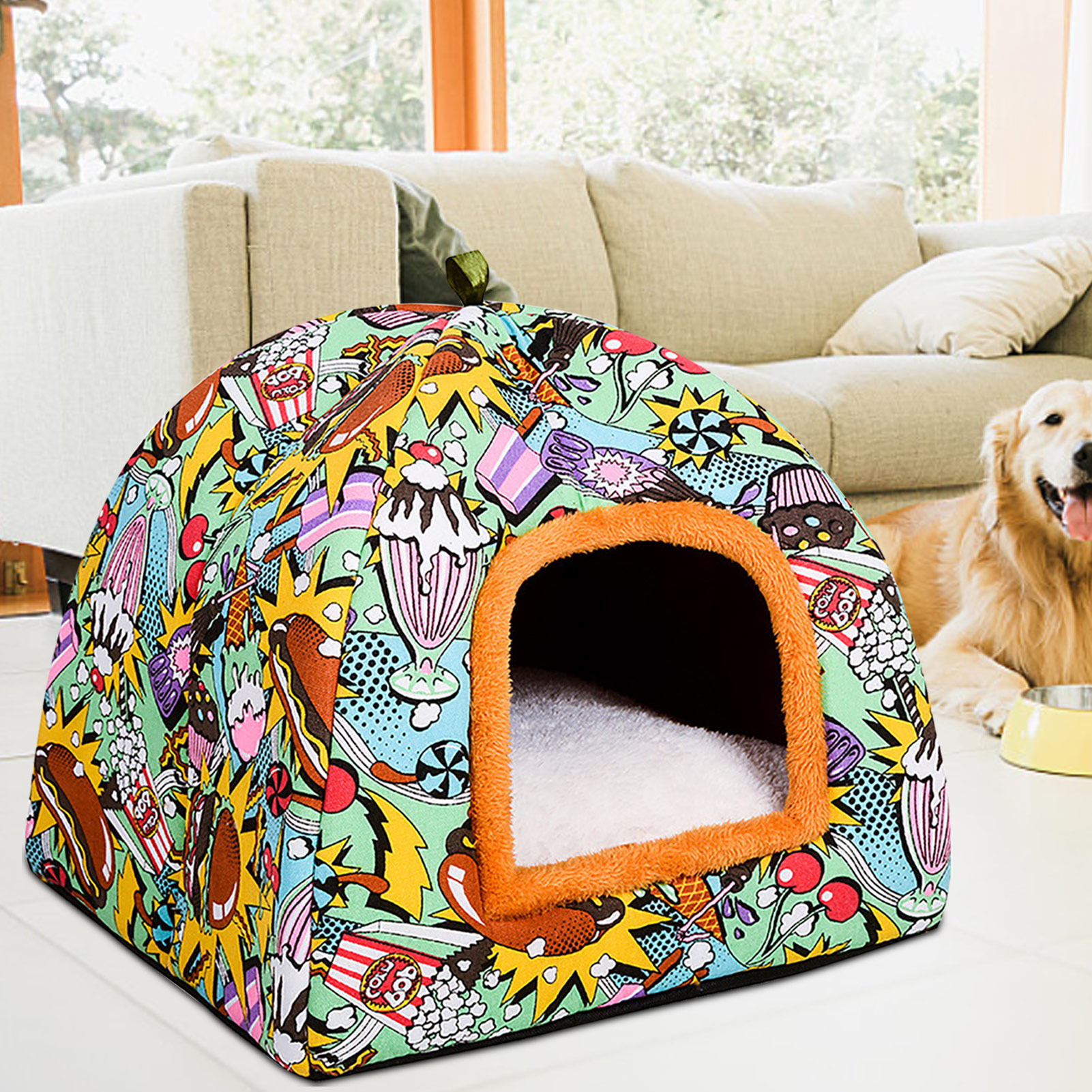 Beds Kennell Tent Crate Dog House Indoor Pet Toys Tiny Dog House Puppy Home  Cat Enclosure Outdoor Cachorro Dog Furniture Fg24