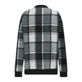 thumbnail image 6 of DxhmoneyHX Shackets for Girls Fashion Casual Zip Up Wool Blend Plaid Jackets Long Sleeve Bomber Jacket Outwear Coat Fall Clothes, 6 of 6