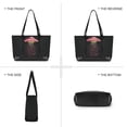 thumbnail image 6 of FORMRS Canvas Laptop Tote Bag for Women with 15.6" Computer Compartments Shoulder Handbag, UFO with Hearts Pattern, 6 of 7