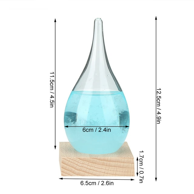 Vidrio Meteorológico, Hermosa Botella Innovadora De Pronóstico Del Tiempo De 4 Colores, 12,5 Cm Para Decoración
