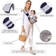 thumbnail image 2 of Portabebés All Grey, portabebés envolvente, portabebés ajustable, portabebés transpirable, portabebés para recién nacidos, recién nacidos y niños pequeños de hasta 18 kg, 2 of 5