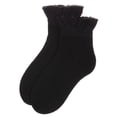 thumbnail image 4 of MeMoi Girls Crochet Ruffle-Trim Mercerized Cotton Blend Ankle Sock - Girls - Female, 2, Winter White, 4 of 6