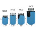 thumbnail image 4 of Beautyflier 4pcs Wide Mouth Mason Jars 24oz Insulators, Regular Mouth Quart Mason Jars Neoprene Canning Cover, 4 of 8