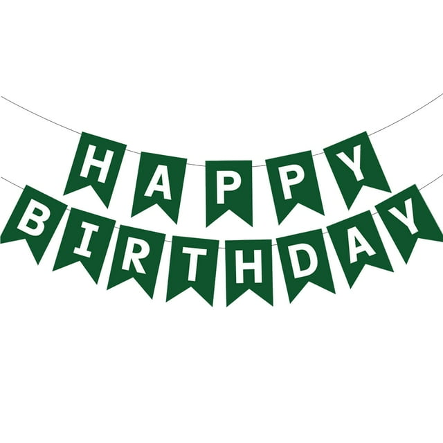 Suministros para fiestas de cumpleaños GLASNES Green Happy Birthday
