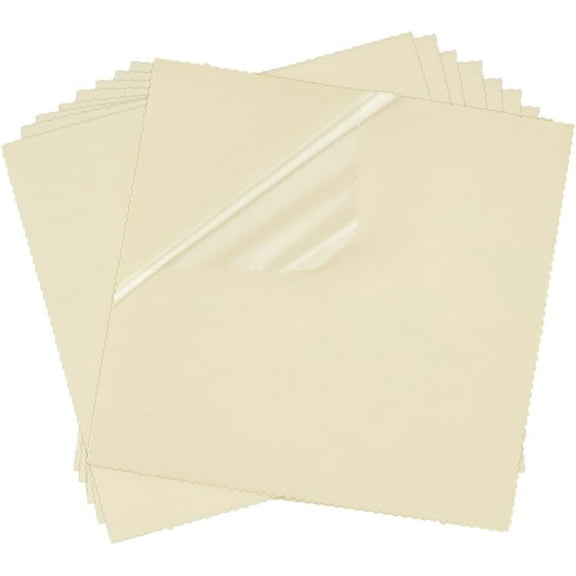 Square PVC Car Window Static Clings Car Windshield Sticker for Cars Parking Permit Inspection Sticker Holder Clear 88x90x0.1mm 2pcs/set