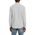 thumbnail image 5 of Men's Casual Long Sleeve Waffle Knit Button Down Solid Color Shirt for Spring Fall Daily Wear,White,2XL, 5 of 5