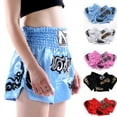 thumbnail image 2 of Fakrich WoMen Polyester Boxing Shorts for Boxing Training Fitness Gym Cage Fight MMA Mauy Thai Kickboxing Trunks Clothing Pink M, 2 of 6