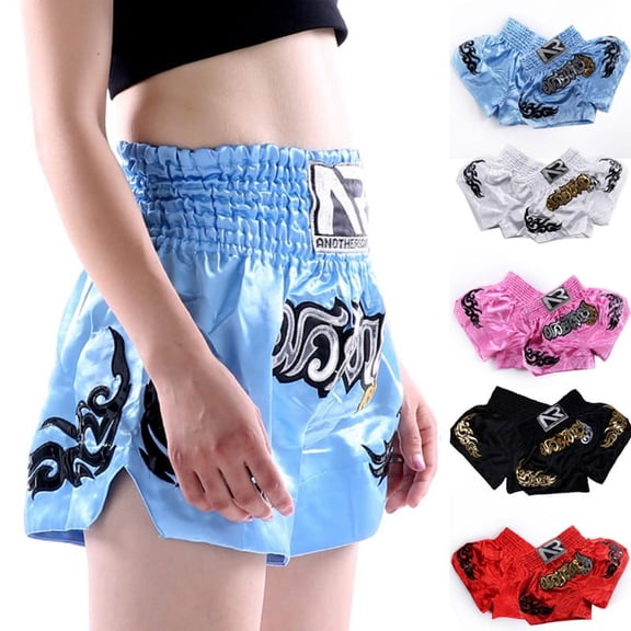 Shorts Anotherboxer Boxing Breathable Fitness Kickboxing Muay Thai Printing Black S