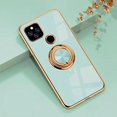 thumbnail image 4 of Compatible with Google Pixel 5A Case Silicone TPU Shockproof Google Pixel 5A Phone Case with Magnetic Ring Kickstand Plating Anti-Scratch Cases (Light Green), 4 of 7