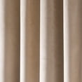 thumbnail image 4 of Martha Stewart Martha’s Velvet Curtain Panel Pair, Linen, Pole Top, Back Tab, Room Darkening, Lined, Indoor, Adult, 2 Piece Set, 50" x 63", 4 of 5