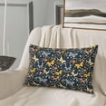 thumbnail image 5 of Sikiie Flowers Butterfly Print Plush Pillow Cover, Wrinkle-proof and Stain-resistant Pillow Protector without Pillow Core, Home Decoration-14"x20", 5 of 6