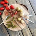 thumbnail image 4 of Jean-Patrique Stainless Steel Cocktail and Appetiser Forks 6 Peice Set | Tableware Cutlery Mini Cakes Olives Seafood Forks, 4 of 5