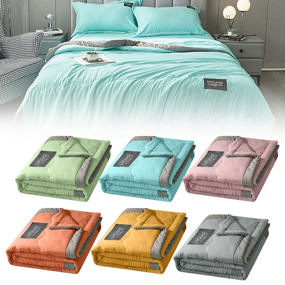 Cooler Quilt for All Season Lightweight Summer Cooler Quilt for Hot Sleepers and Night Sweats Cooler Comforter Double Cold Effect Blanket Cooler Fiber Soft Blanket 180X220 Cm
