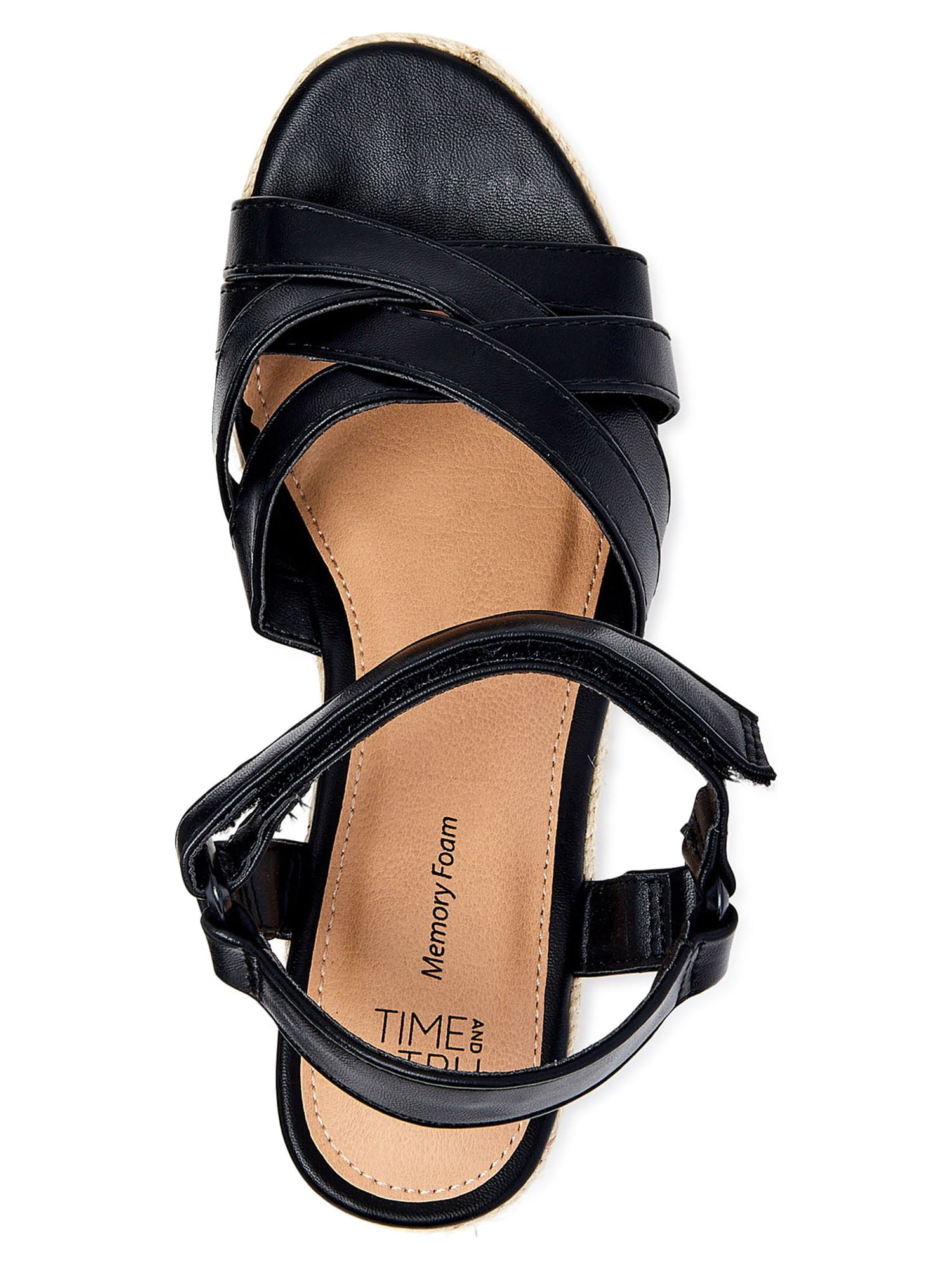 Time and Tru Women's Demi Wedge Sandals