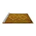 thumbnail image 2 of Ahgly Company Machine Washable Indoor Square Persian Yellow Traditional Area Rugs, 3' Square, 2 of 4