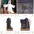 thumbnail image 4 of Valery Madelyn 10.24 inches Musical Halloween Village Colorful Lighted Halloween House with Mummies Ghosts & Haunted Tree for Indoor Fireplace Hallways, 4 of 8