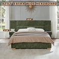 thumbnail image 3 of Queen Size Bed Frame Upholstered Platform Bed with Two Large Storage Drawers, Linen Fabric, Wooden Slat Support, Mattress Foundation, No Box Spring Needed, Noise-Free, Easy Assembly, Turtle, 3 of 9