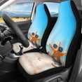 thumbnail image 3 of Pzuqiu Starfish Automotive Vehicle Cushion Full Set Car Seat Covers Interior Accessories Polyester Car Seat Covers Full Set Fit for Truck Trucks, 3 of 10