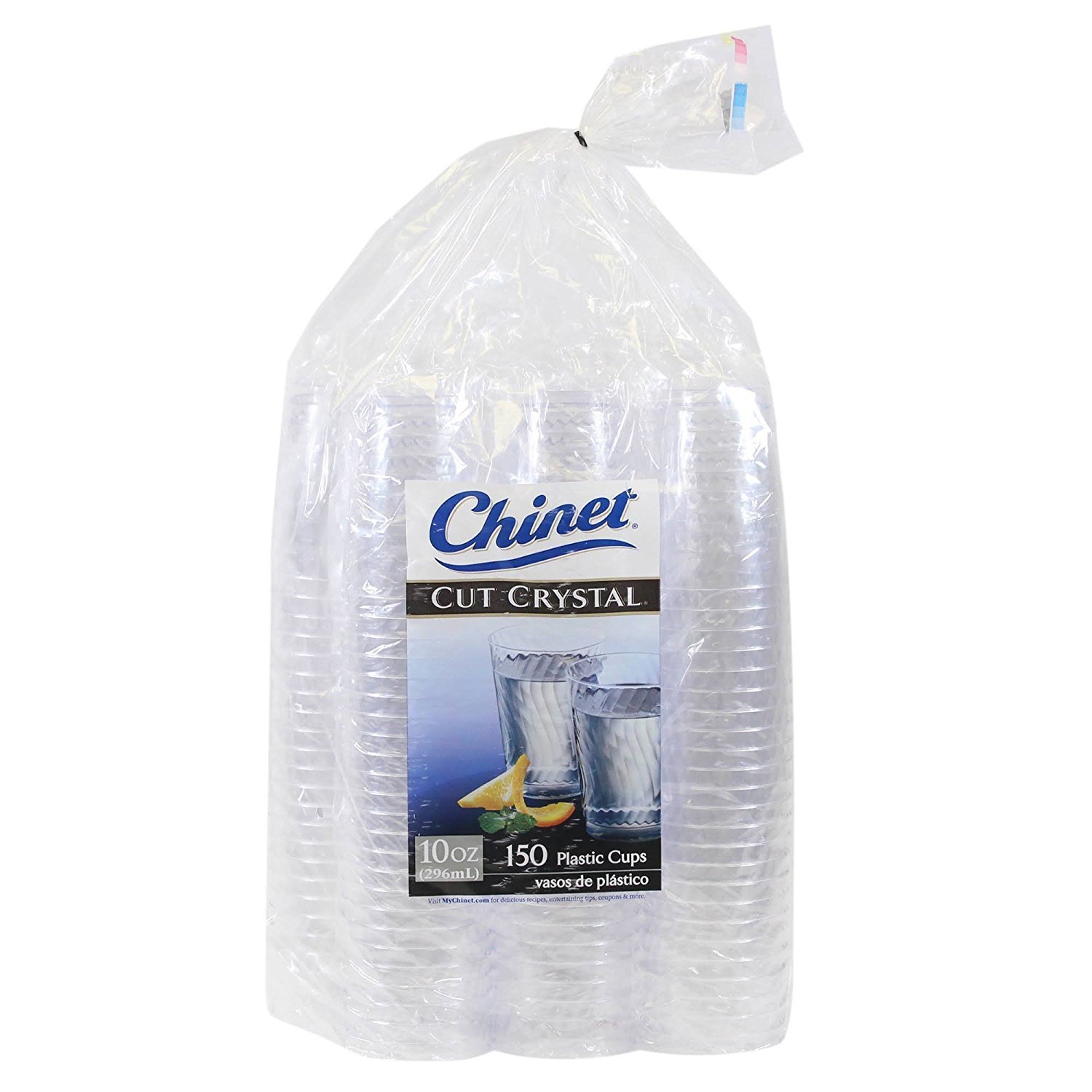 Cut Crystal 10 oz Plastic Cups 150Count
