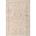 thumbnail image 1 of Ahgly Company Machine Washable Indoor Rectangle Traditional Deep Peach Orange Area Rugs, 5' x 7', 1 of 7