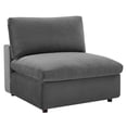 thumbnail image 2 of Modway Commix Down Filled Overstuffed Performance Velvet Armless Chair in Gray, 2 of 8