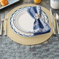 thumbnail image 4 of Limited Time Offer, 38cm Tableware Placemat Non-Slip Insulated Mat Round Woven Placemat 4PCS, 4 of 4