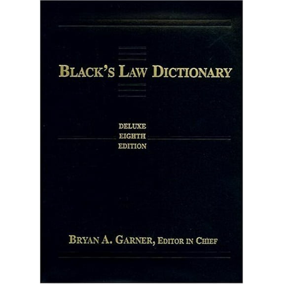 Pre-Owned Black's Law Dictionary: Deluxe Thumb-Index (Legal Dictionary) (Hardcover) 0314152342 9780314152343