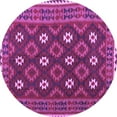 thumbnail image 1 of Ahgly Company Indoor Round Oriental Purple Traditional Area Rugs, 6' Round, 1 of 4