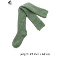 thumbnail image 2 of PULLIMORE 5 Pairs Womens Fuzzy Socks Winter Warm Fleece Lined Knee High Long Sock Cozy Fluffy (Green), 2 of 7
