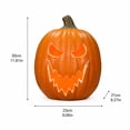 thumbnail image 7 of Halloween Large Pumpkin Decoration, Halloween Jack O Lantern Pumpkin Light with Glowing Cutout Design, Pumpkin Ornament for Indoor Outdoor Party Holiday Display Decor, 7 of 7