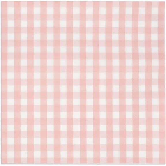 Gift Boutique 100 Pink and White Disposable Paper Napkins
