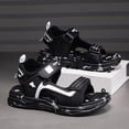 thumbnail image 6 of CAUYDY Boys Sandals Kids Open toe Athletic Sport Sandals Adjustable Strap Summer Outdoor Hiking Beach Water Shoes for Little Big Kid(L101-Black,11.5), 6 of 9