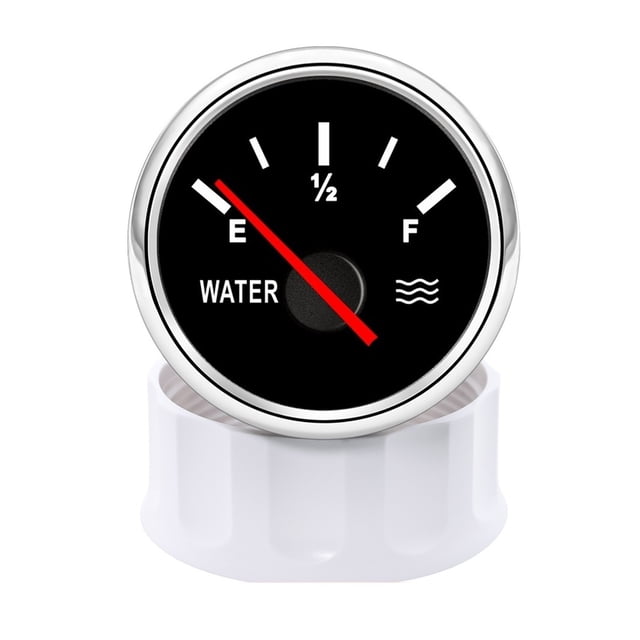 52mm Water Level Gauge With Red Backlight 0-190ohm Water Level Meter For Car Boat ,Suits Most Tanks