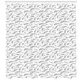 thumbnail image 2 of Ambesonne Fish Shower Curtain, Sketch Underwater Theme, 69"Wx70"L, Black White Grey, 2 of 2