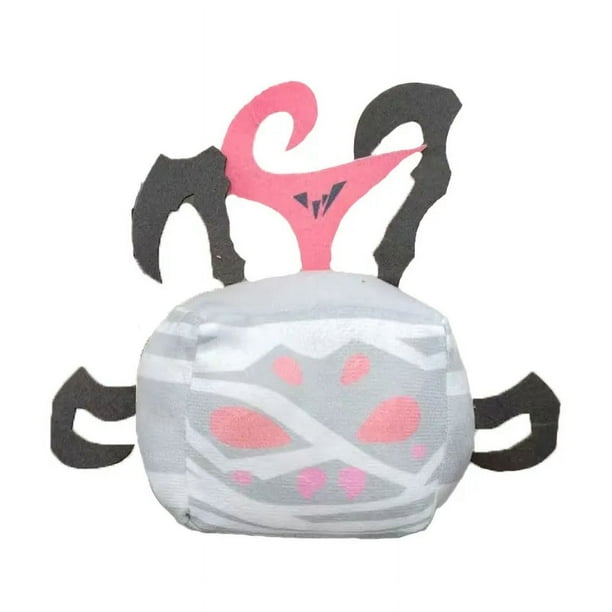 Blox Fruits Anime juego de peluche, caja con patrón de leopardo de frutas, juguete de peluche suave, regalo de Navidad para niños, 11-15cm