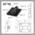 thumbnail image 3 of 360 Degree Rotation Adjustable Damping Torque Hinge for Furniture Hardware Cabinet Doors Free Stop Positioning Plastic Hinges, 3 of 10
