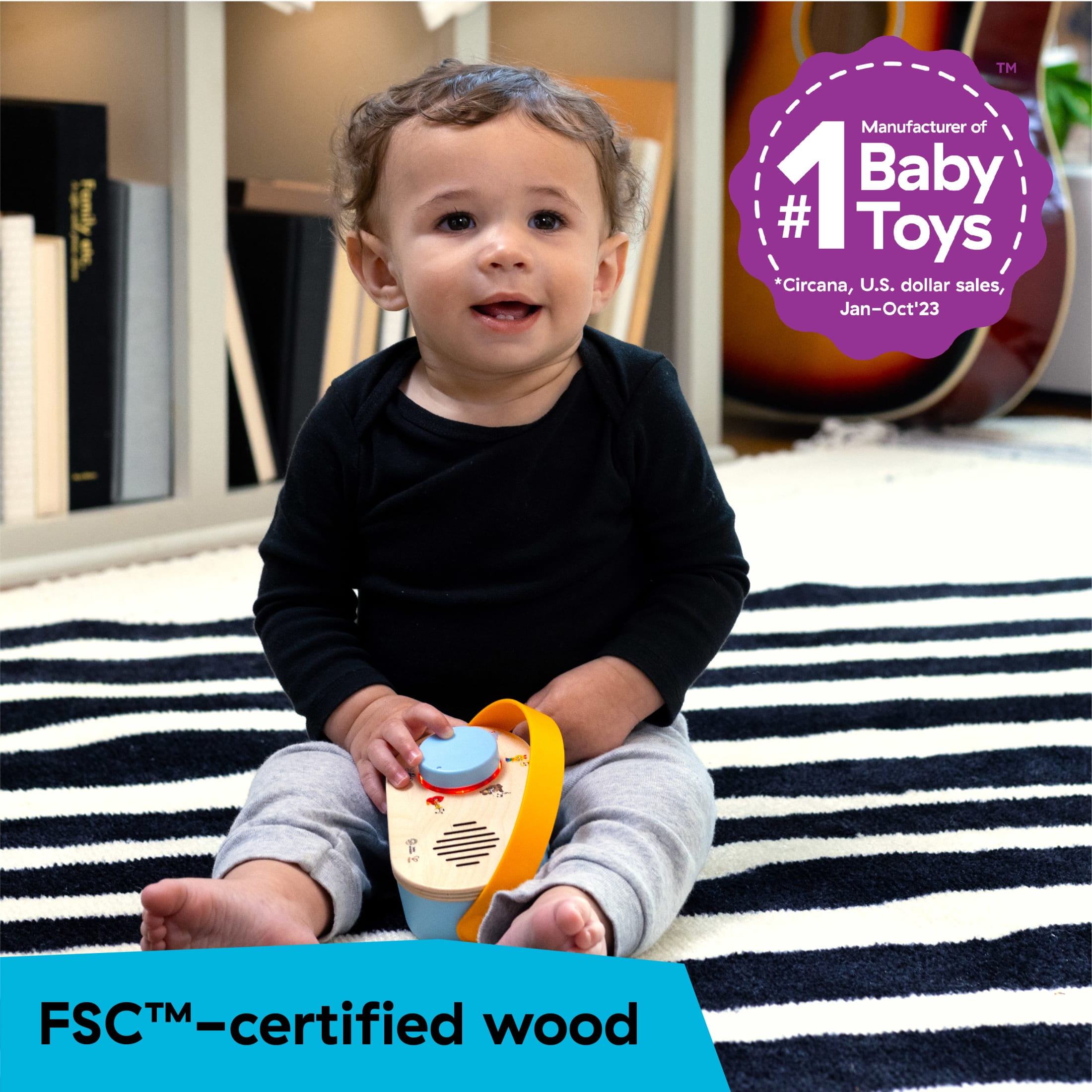 Baby Einstein + Hape Discovery Radio Toy Radio, Ages 6 Months +