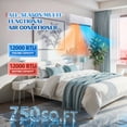 thumbnail image 7 of WANAI 12000 BTU Mini Split AC/Heating System, 22 SEER2 115V Indoor & Outdoor Wall-Mounted Units with Remote Control, Installation Kit Included for Home, Office & Bedroom, Up to 750 Sq. Ft. Coverage, 7 of 7