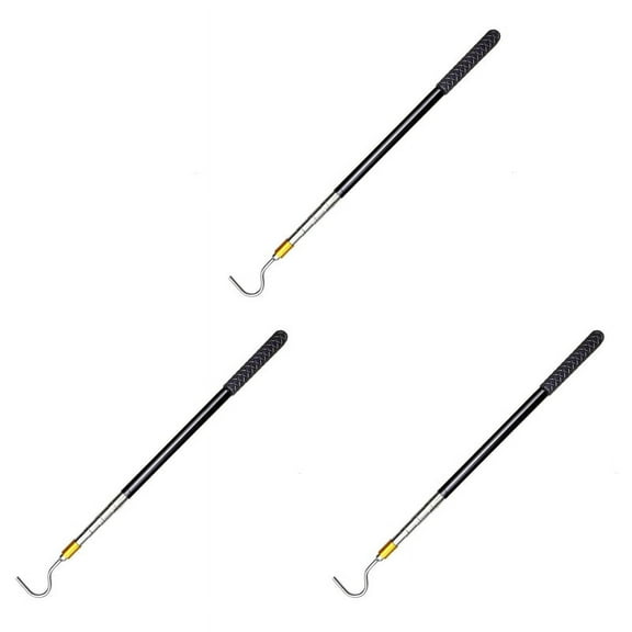 3pcs 61inch Snake Hook Reptile Catcher Stick Pole, for Rattlesnakes Python Copperhead Removal Catching